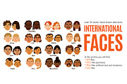 International Faces Set