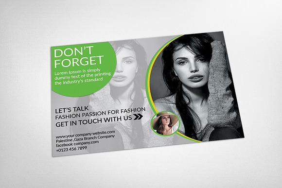 Beauty - Fashion Loyalty Card in Postcard Templates - product preview 2