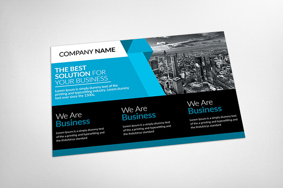Business Leadership Conference Card in Postcard Templates - product preview 2