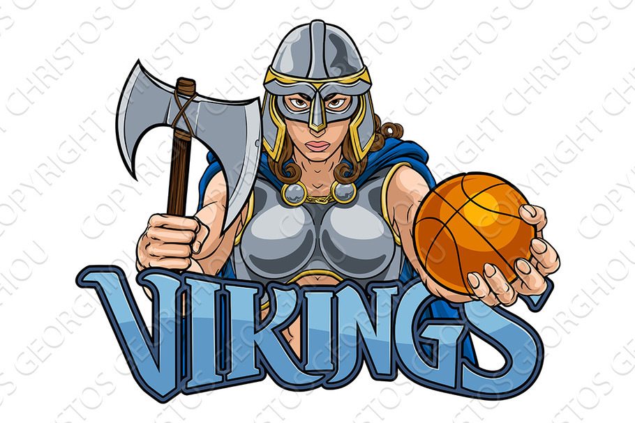 Viking Celtic Knight Basketball in Illustrations - product preview 8