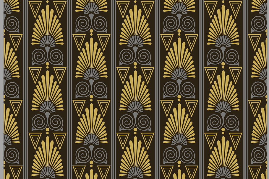 Art Deco Pattern Vector in Patterns - product preview 8
