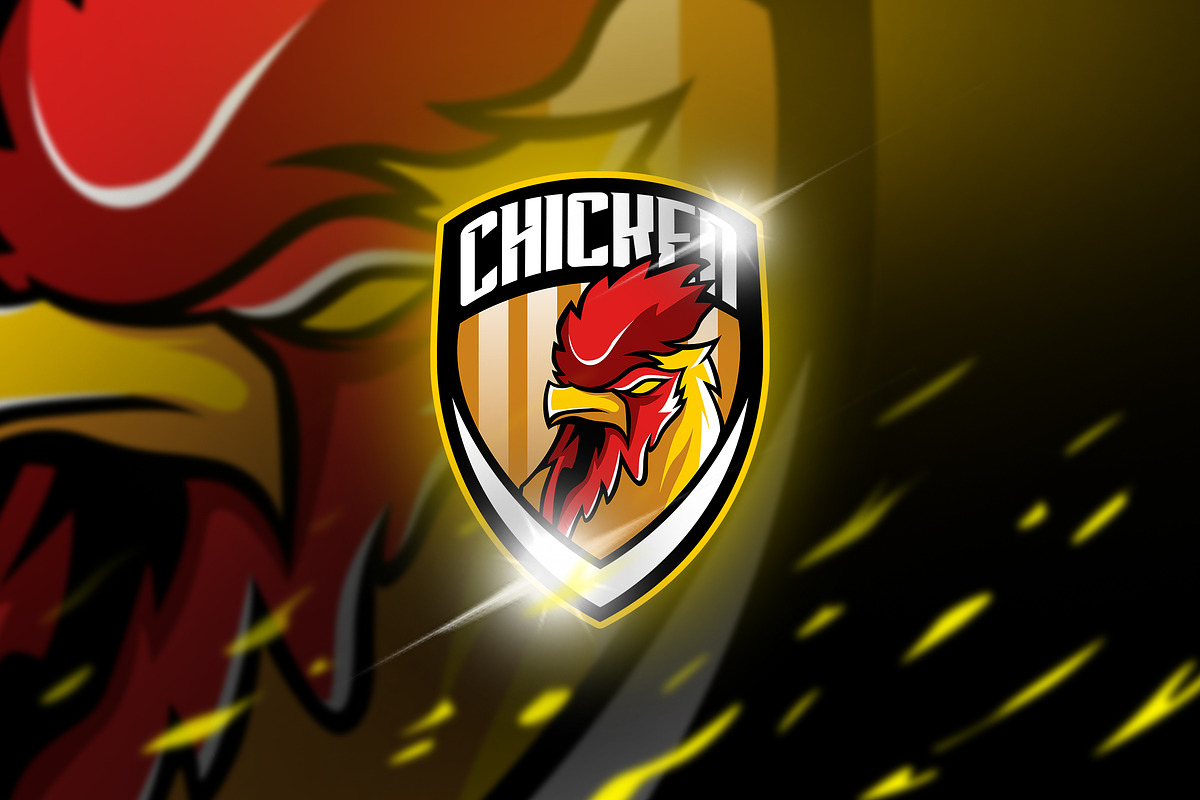 Chicken - maskot & logo esport in Logo Templates - product preview 8
