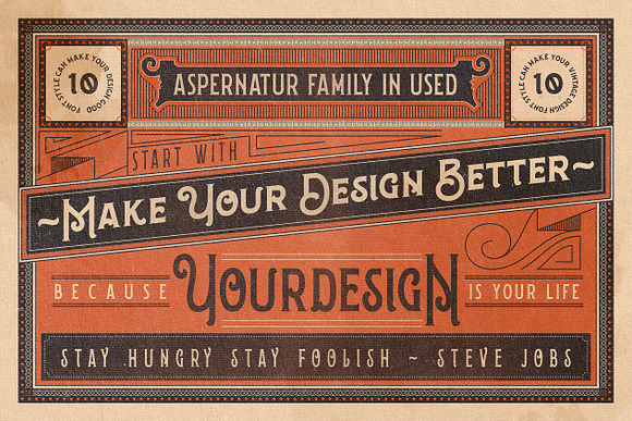 Aspernatur Vintage Family in Display Fonts - product preview 2