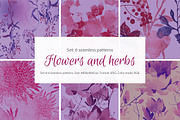 Flowers and herbs set | JPEG