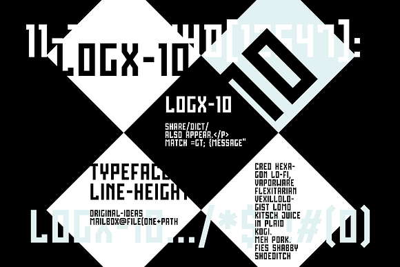 LOGX-10 Font Family -25% OFF in Display Fonts - product preview 8