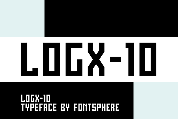 LOGX-10 Font Family -25% OFF in Display Fonts - product preview 10