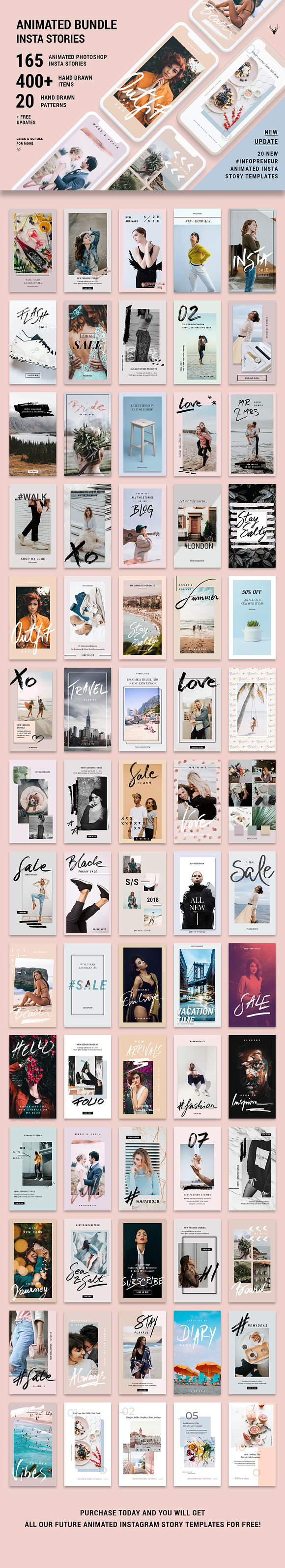 ANIMATED Instagram Stories Bundle in Instagram Templates - product preview 59