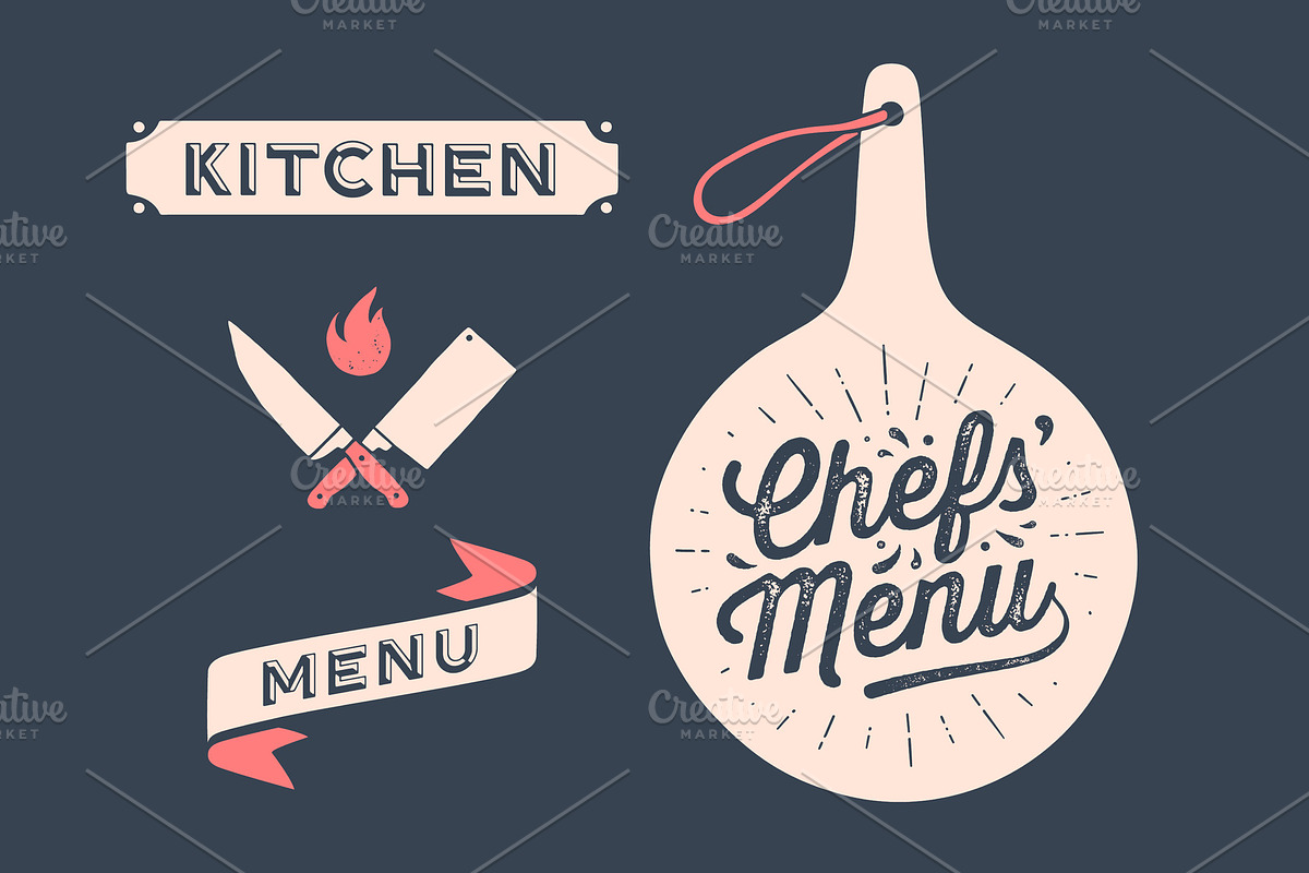 Set vintage graphic and typography in Illustrations - product preview 8