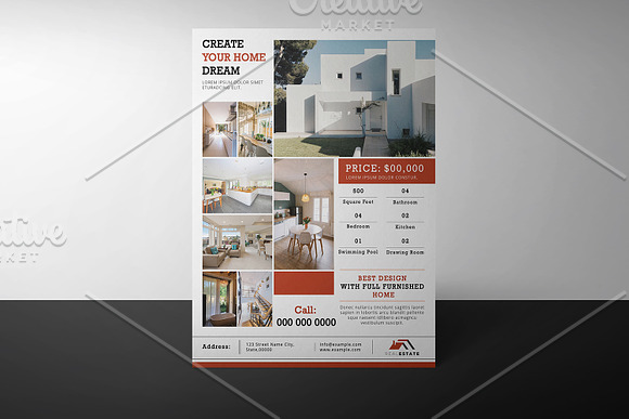 Real Estate Flyer V1064 in Flyer Templates - product preview 4