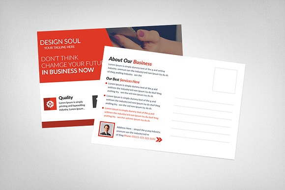 Corporate Postcard Template in Postcard Templates - product preview 1