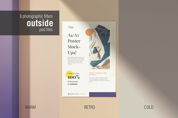 A4 Flyer / Poster Mockup in Print Mockups - product preview 31