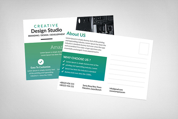 Creative Business Postcards in Postcard Templates - product preview 1