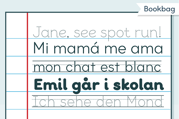 Bookbag school font in Sans-Serif Fonts - product preview 1