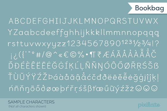 Bookbag school font in Sans-Serif Fonts - product preview 6