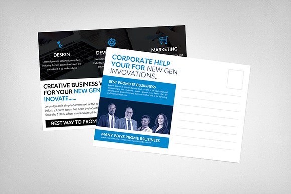 Insurance Agent Postcard Template in Postcard Templates - product preview 1