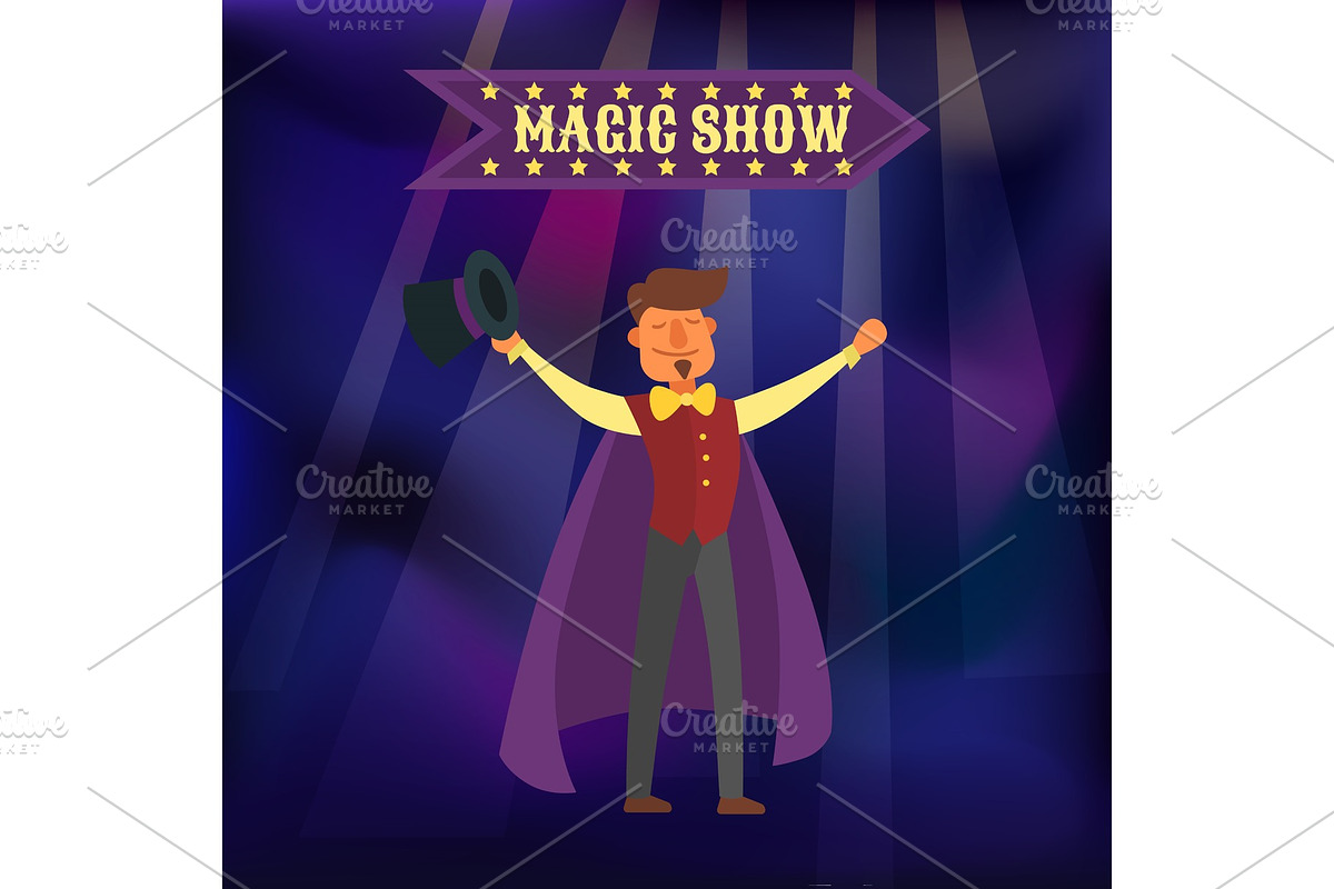 Magic show vector illustration in Textures - product preview 8