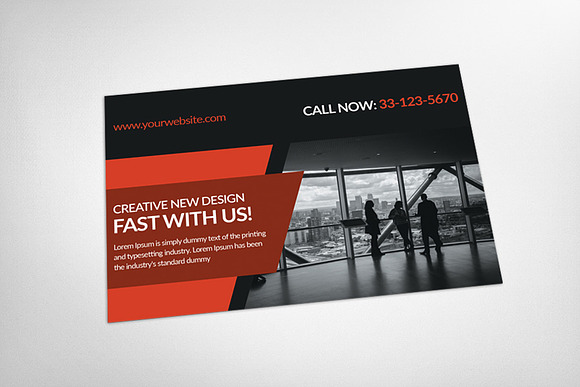 Multi Use Business Post Card in Postcard Templates - product preview 2