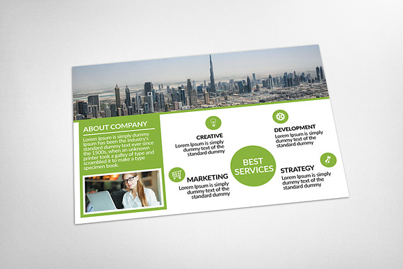 Private Bank Postcard Template in Postcard Templates - product preview 2