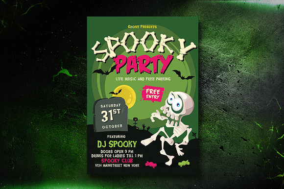 HALLOWEEN PARTY FLYER SET 2 in Flyer Templates - product preview 1