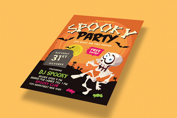 HALLOWEEN PARTY FLYER SET 2 in Flyer Templates - product preview 3