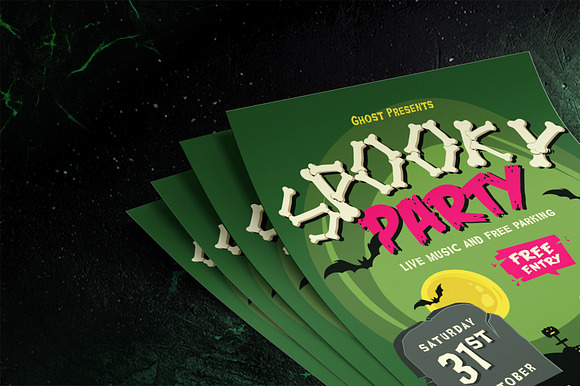 HALLOWEEN PARTY FLYER SET 2 in Flyer Templates - product preview 7