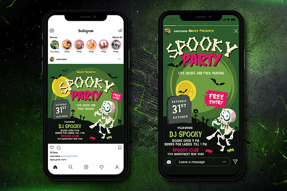 HALLOWEEN PARTY FLYER SET 2 in Flyer Templates - product preview 8