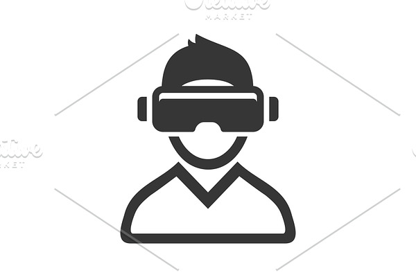 Virtual Reality Headset Icon on