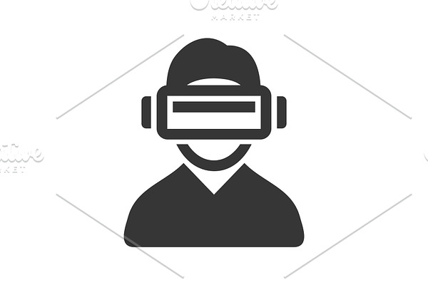 Virtual Reality Headset Icon on