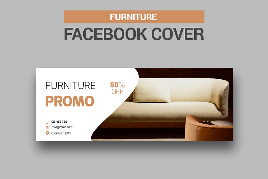 FURNITURE - Facebook Cover in Facebook Templates - product preview 8