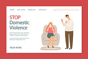 Stop domestic violence landing page