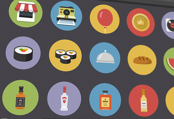 Flatties Vol 3 - Flat style icon set in Cool Icons - product preview 2