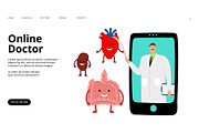 Online doctor landing page.