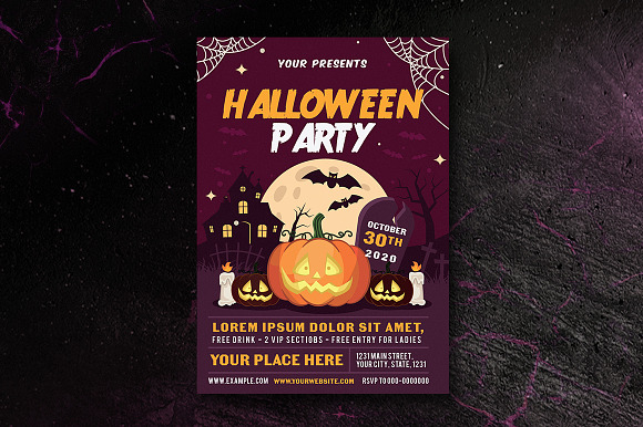 HALLOWEEN PARTY FLYER SET 3 in Flyer Templates - product preview 1