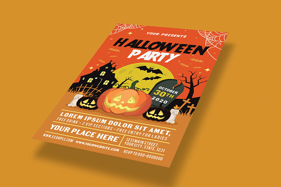 HALLOWEEN PARTY FLYER SET 3 in Flyer Templates - product preview 4