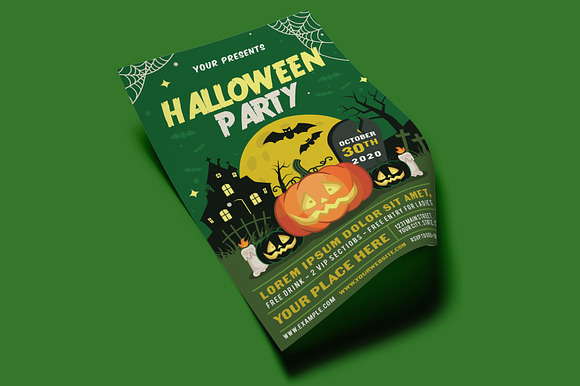 HALLOWEEN PARTY FLYER SET 3 in Flyer Templates - product preview 5