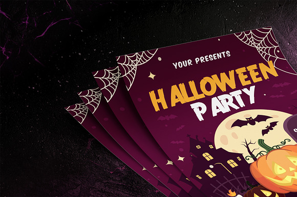 HALLOWEEN PARTY FLYER SET 3 in Flyer Templates - product preview 7