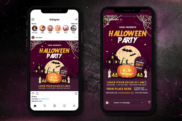 HALLOWEEN PARTY FLYER SET 3 in Flyer Templates - product preview 8