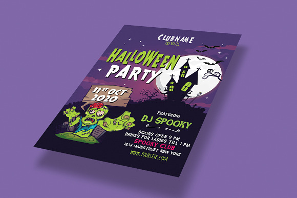 HALLOWEEN PARTY FLYER SET 4 in Flyer Templates - product preview 4