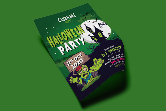 HALLOWEEN PARTY FLYER SET 4 in Flyer Templates - product preview 5