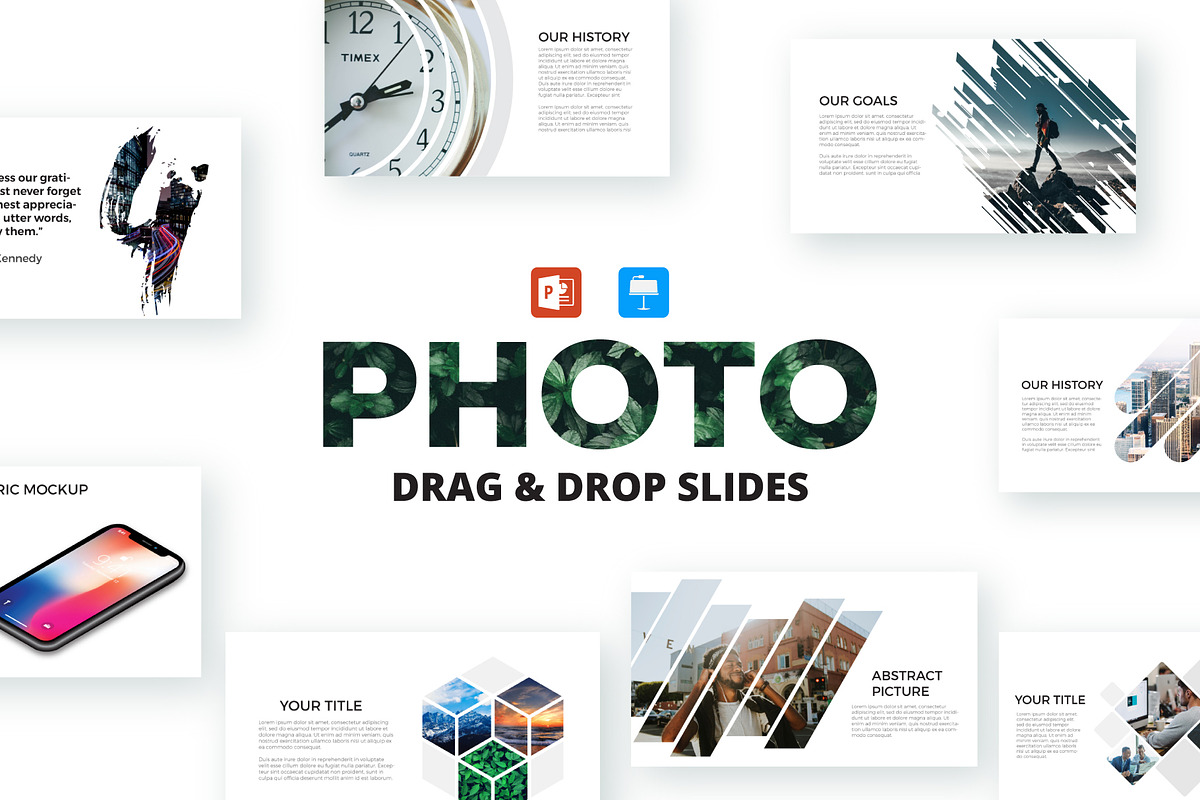 Photo slides presentations in Keynote Templates - product preview 8