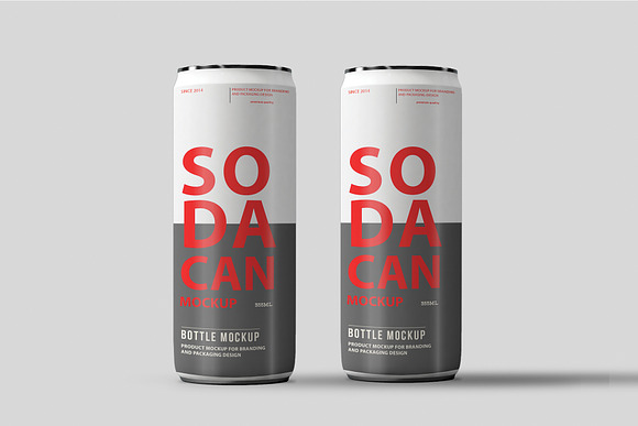 Soda Can Mockup Pack - vol2 in Mockup Templates - product preview 3