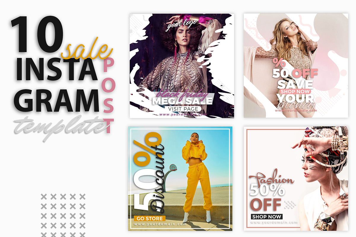 instagram Post Template-Sale in Instagram Templates - product preview 8