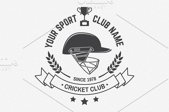 Cricket Club Collection in Logo Templates - product preview 3