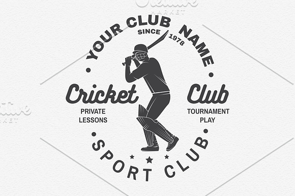 Cricket Club Collection in Logo Templates - product preview 5