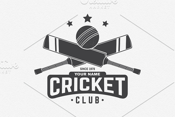 Cricket Club Collection in Logo Templates - product preview 9