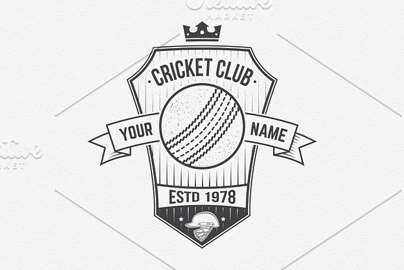 Cricket Club Collection in Logo Templates - product preview 11