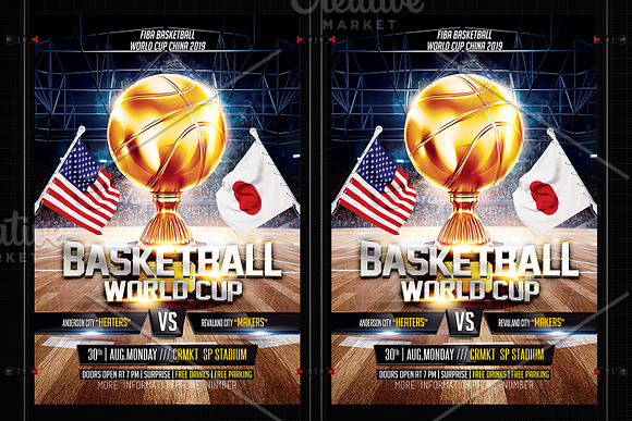 Basketball World Cup in Flyer Templates - product preview 3