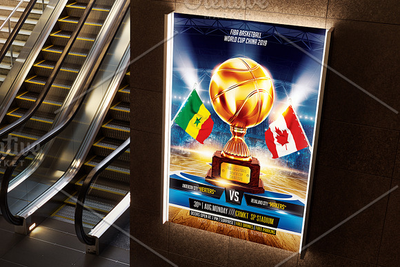 Basketball World Cup 2019 in Flyer Templates - product preview 3