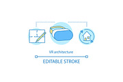 Virtual reality architecture icon