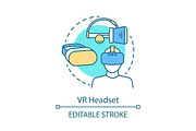 VR headset concept icon